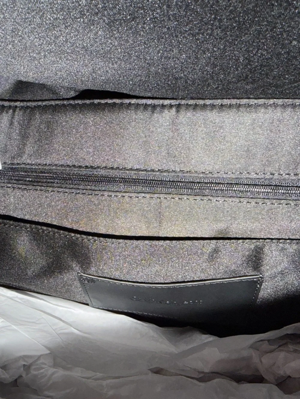 Calvin Klein Jeans Black and Cream Crossbody Shoulder Bag